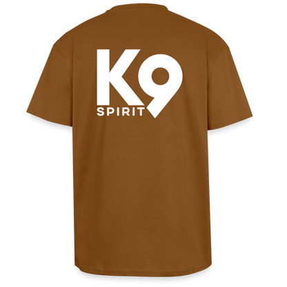 K9 HEAVY OVERSIZE Organic-Shirt "K9 SPIRIT" - Toffee