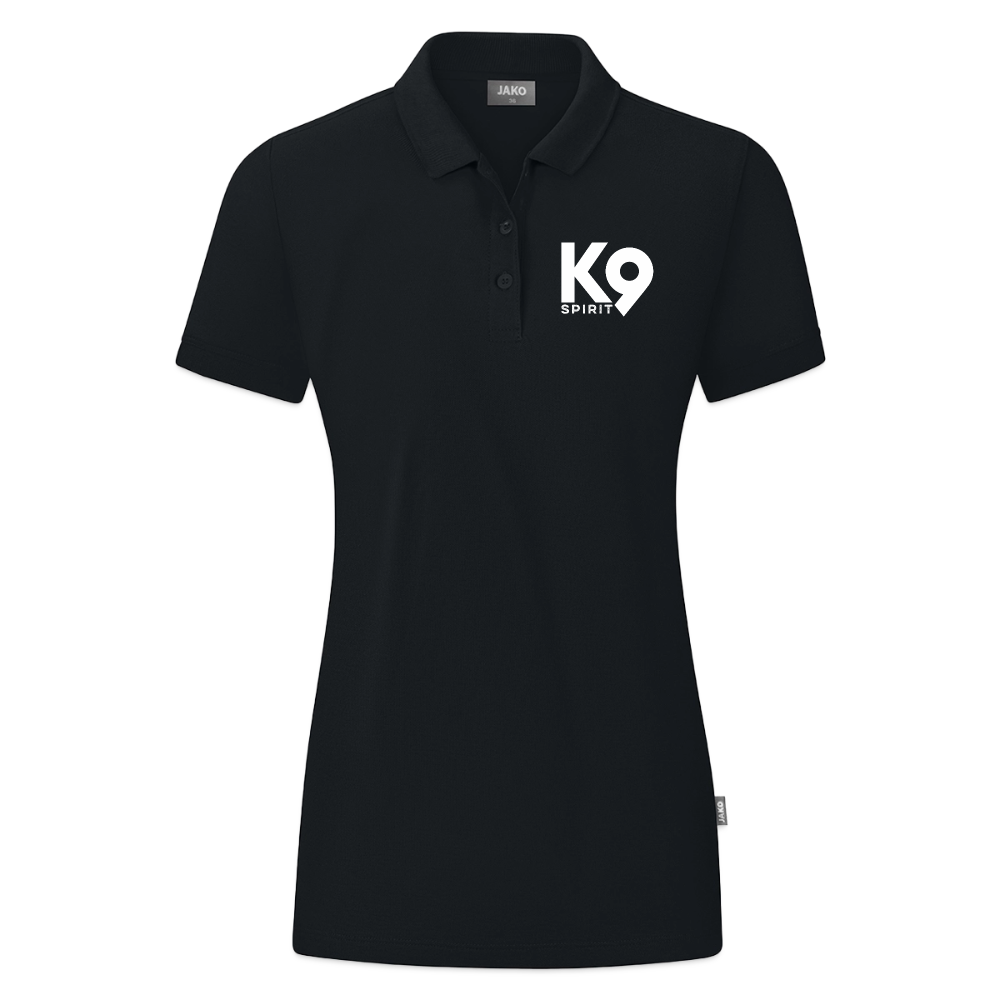K9 ORGANIC Polo-Shirt "on a MISSION TOGETHER" WOMEN edition - Schwarz