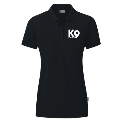 K9 ORGANIC Polo-Shirt "on a MISSION TOGETHER" WOMEN edition - Schwarz