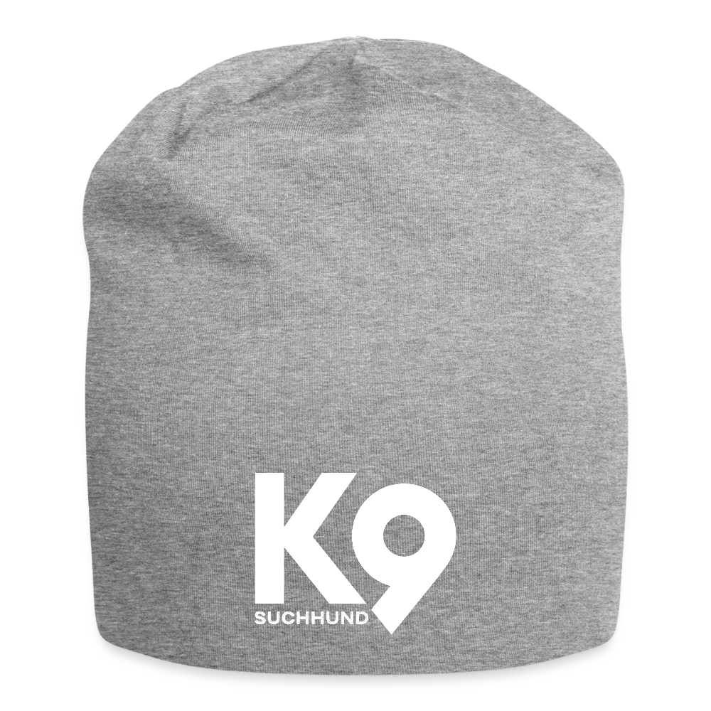 K9 Jersey-Beanie "Suchhund" - Grau meliert