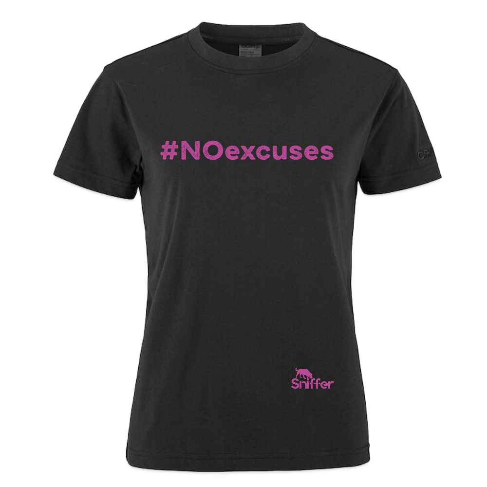 Sniffer CRAFT Style-Shirt "#NOexcuses" WOMEN edition - Schwarz