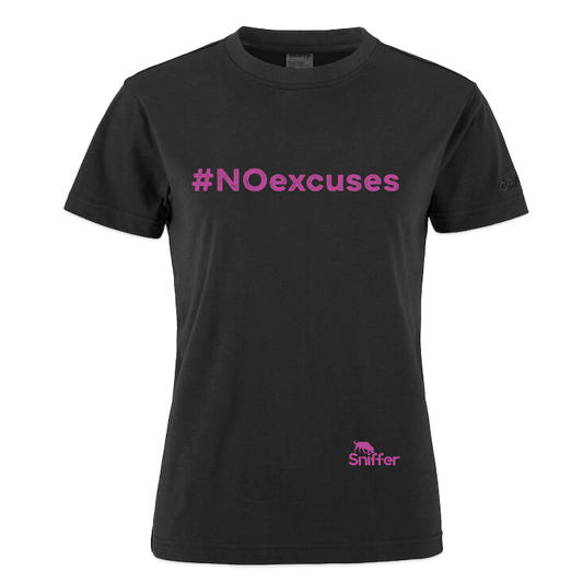 Sniffer CRAFT Style-Shirt "#NOexcuses" WOMEN edition - Schwarz