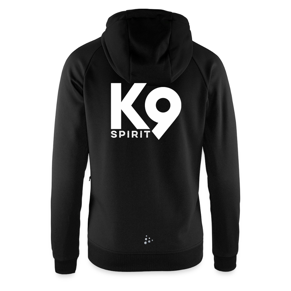 K9 Craft-Hoodyjacket "DOG on a MISSION" - Schwarz