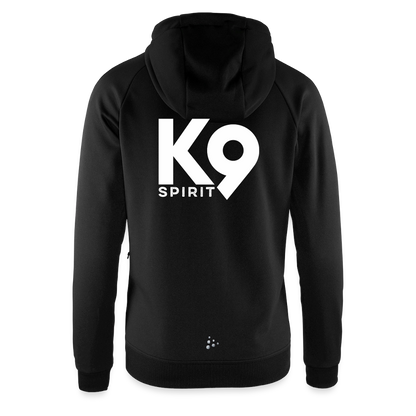 K9 Craft-Hoodyjacket "DOG on a MISSION" - Schwarz