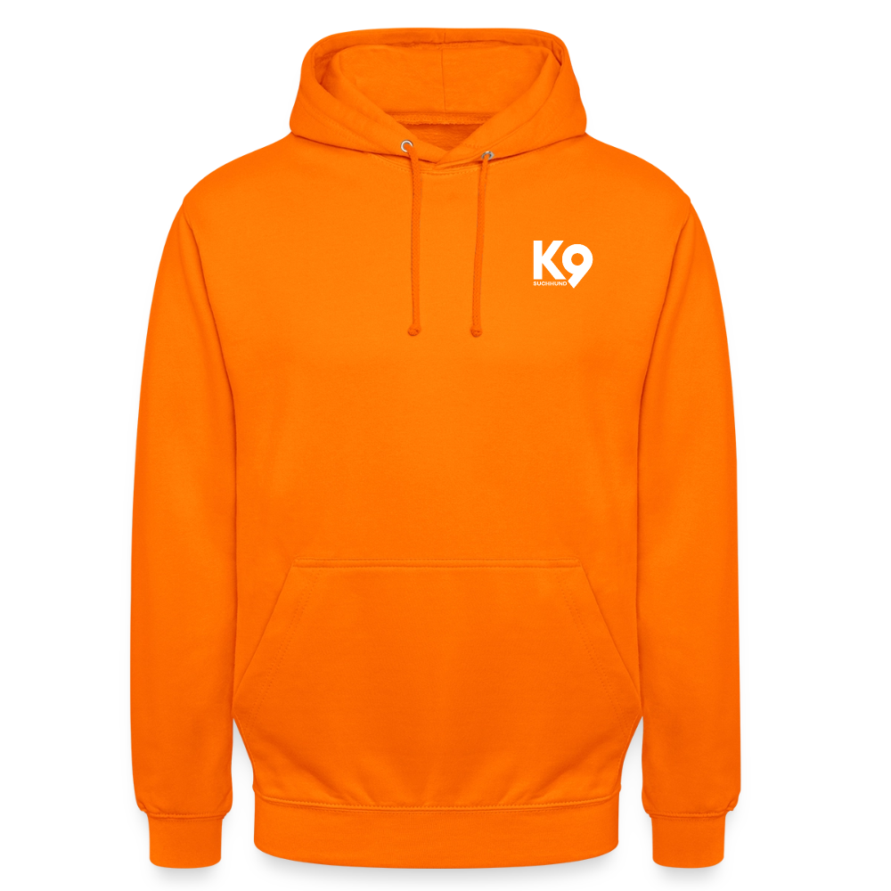 K9 Casual-Hoodie "Suchhund" - Orange