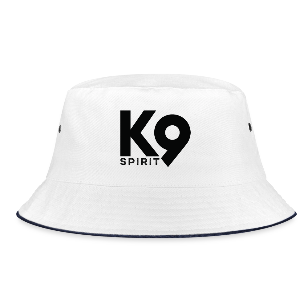 K9 Bucket-Hat "on a MISSION TOGETHER" - Weiß/Navy
