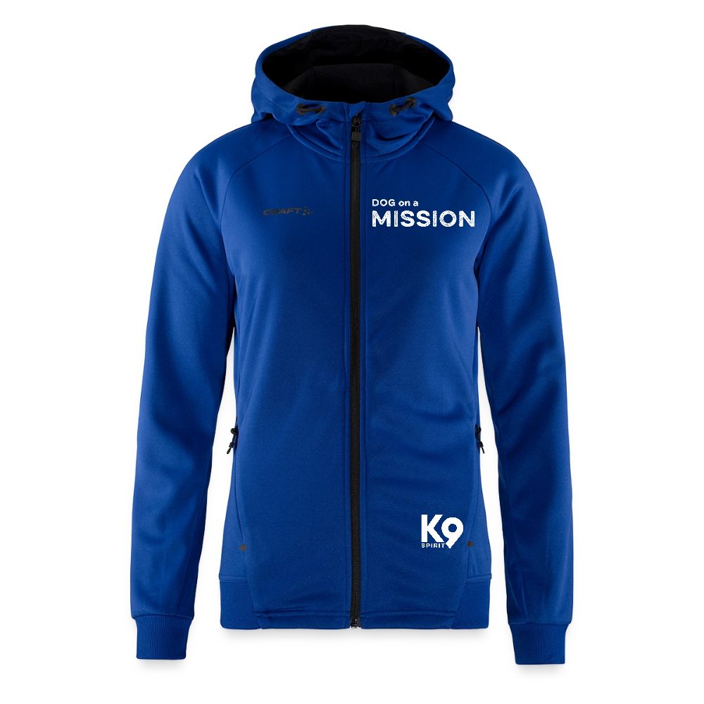 K9 Craft-Hoodyjacket "DOG on a MISSION" - Royalblau