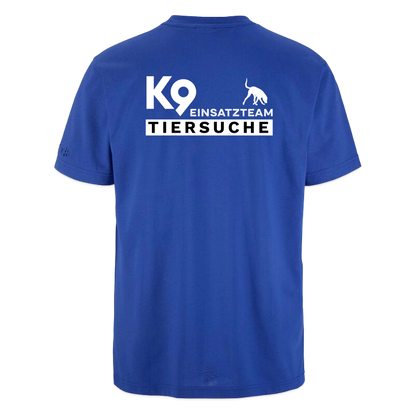 K9 TIERSUCHE Craft-Shirt "K9 Einsatzteam" UNISEX edition BLAU - Royalblau