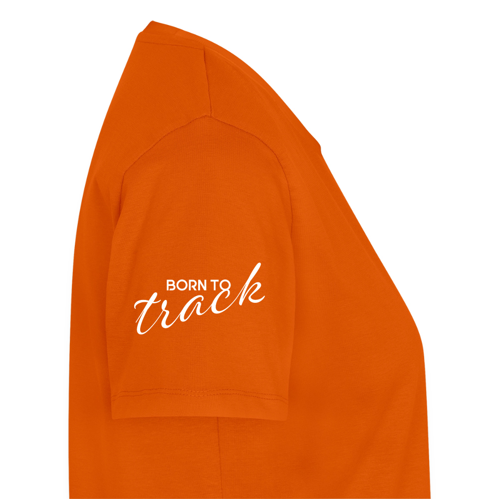 Sniffer Premium-Shirt „BORN to Track“ WOMEN edition - Orange 