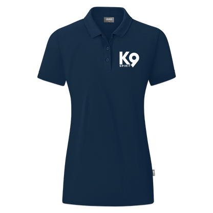 K9 ORGANIC Polo-Shirt "on a MISSION TOGETHER" WOMEN edition - Marine