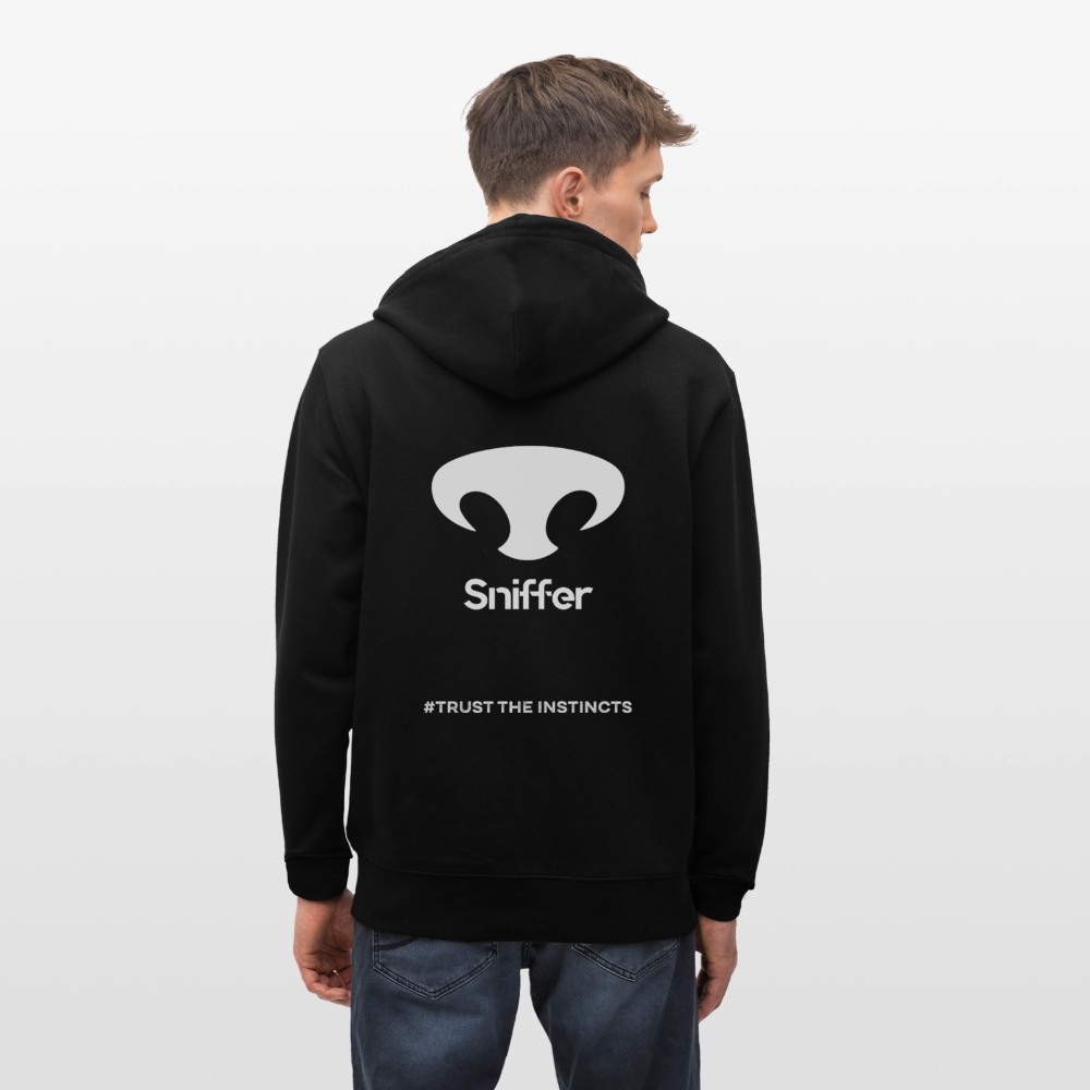 Sniffer DOGTRAINING Hoodie-Jacket „#TRUSTTHEINSTINCTS“ UNISEX edition - Schwarz