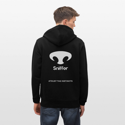 Sniffer DOGTRAINING Hoodie-Jacket „#TRUSTTHEINSTINCTS“ UNISEX edition - Schwarz