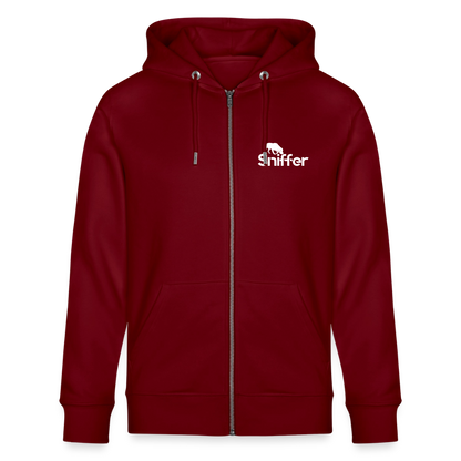 Sniffer DOGTRAINING Hoodie-Jacket „#TRUSTTHEINSTINCTS“ UNISEX edition - Burgunderrot