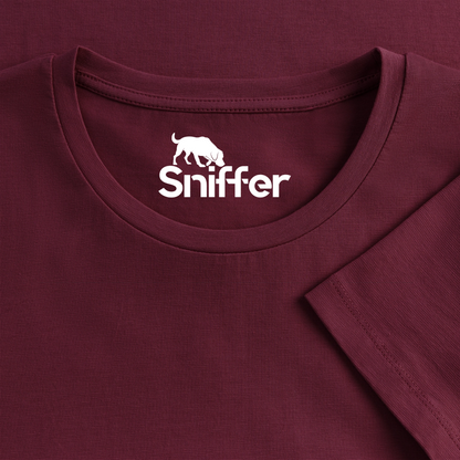 Sniffer Premium-Shirt „BORN to Track“ WOMEN edition - Burgunderrot