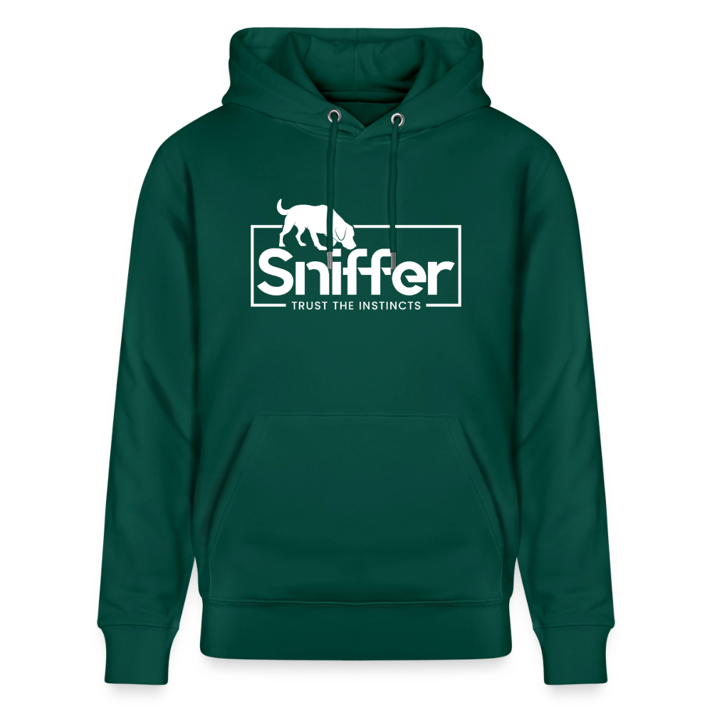 Sniffer ORGANIC  Premium-Hoodie „BORN to track“  UNISEX edition - Forest