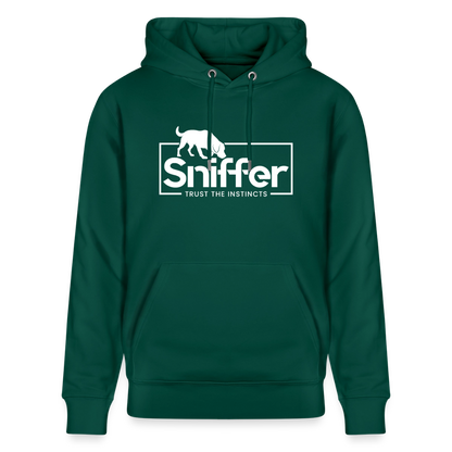 Sniffer ORGANIC  Premium-Hoodie „BORN to track“  UNISEX edition - Forest