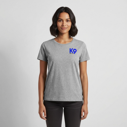 K9 Premium-Shirt "Suchhunde Grevenbroich" - Grau meliert