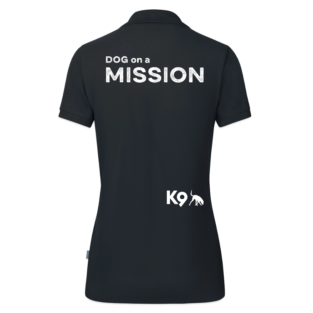 K9 ORGANIC Polo-Shirt "on a MISSION TOGETHER" WOMEN edition - Anthrazit