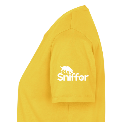 Sniffer Premium-Shirt „BORN to Track“ WOMEN edition - Sonnengelb