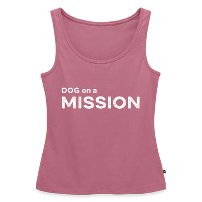 K9 PREMIUM Tank-Top „DOG on a MISSION“ WOMEN edition - Mauve
