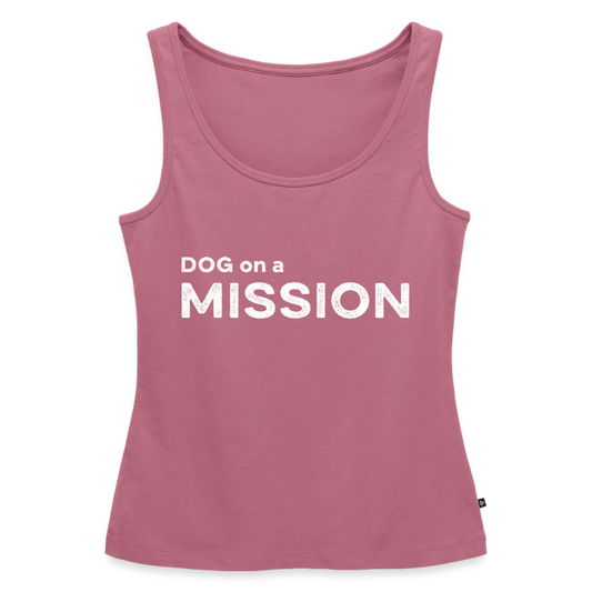 K9 PREMIUM Tank-Top „DOG on a MISSION“ WOMEN edition - Mauve