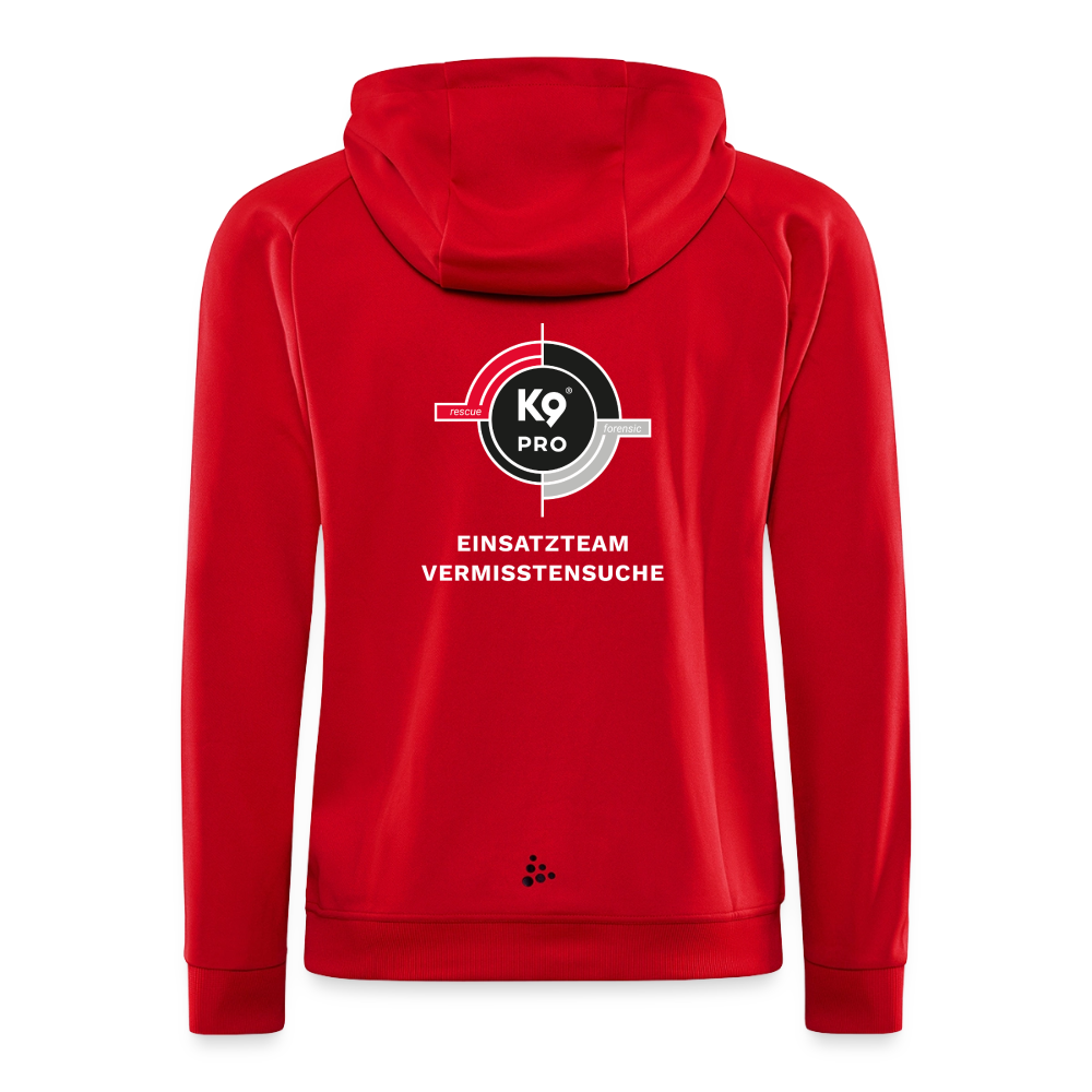 K9 PRO Sweatjacke "K9 PRO Vermisstensuche" MEN edition - Rot