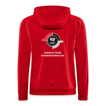 K9 PRO Sweatjacke "K9 PRO Vermisstensuche" MEN edition - Rot