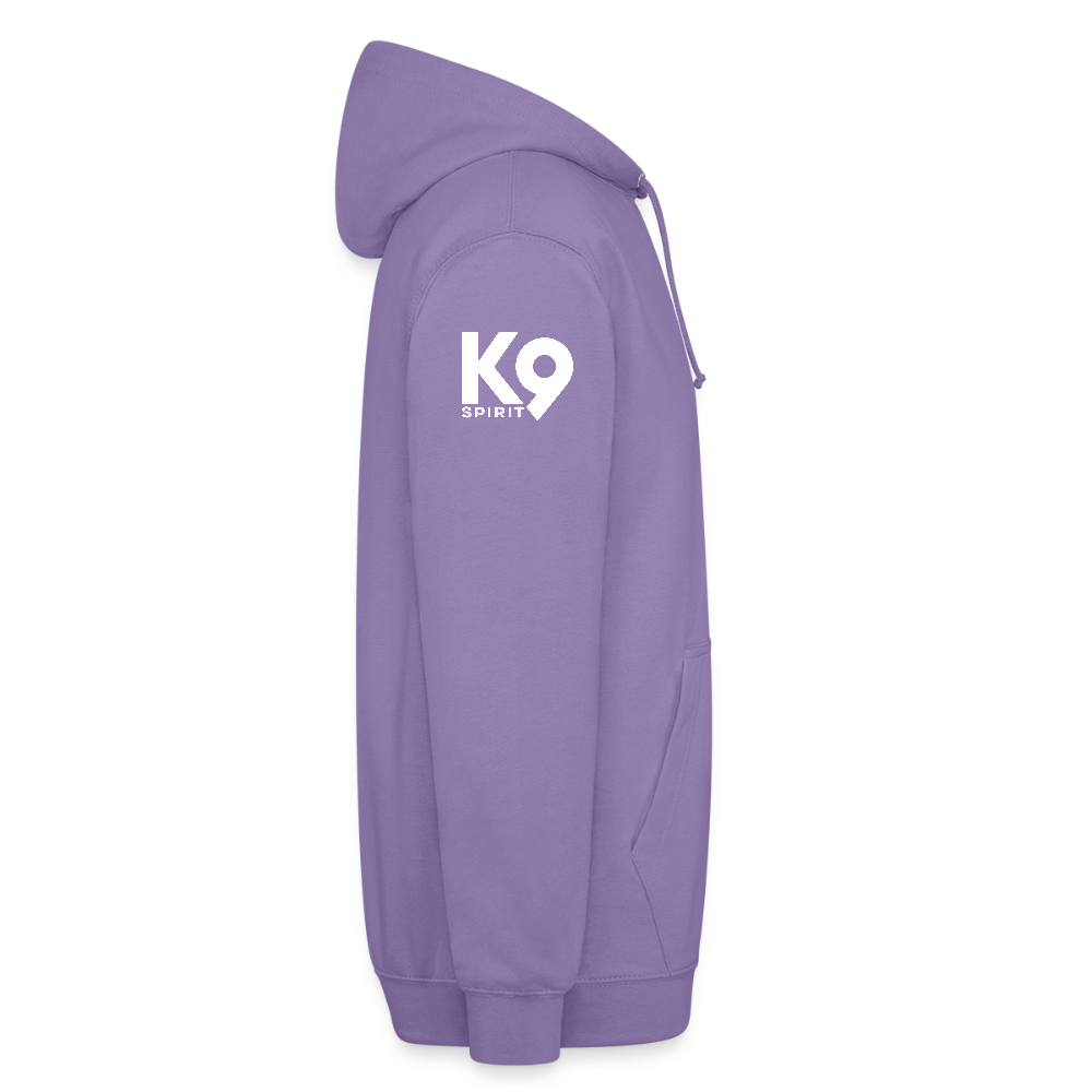 K9 Casual-Hoodie "DOG on a MISSION" - Lavendel