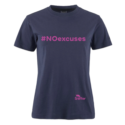 Sniffer CRAFT Style-Shirt "#NOexcuses" WOMEN edition - Dunkelnavy
