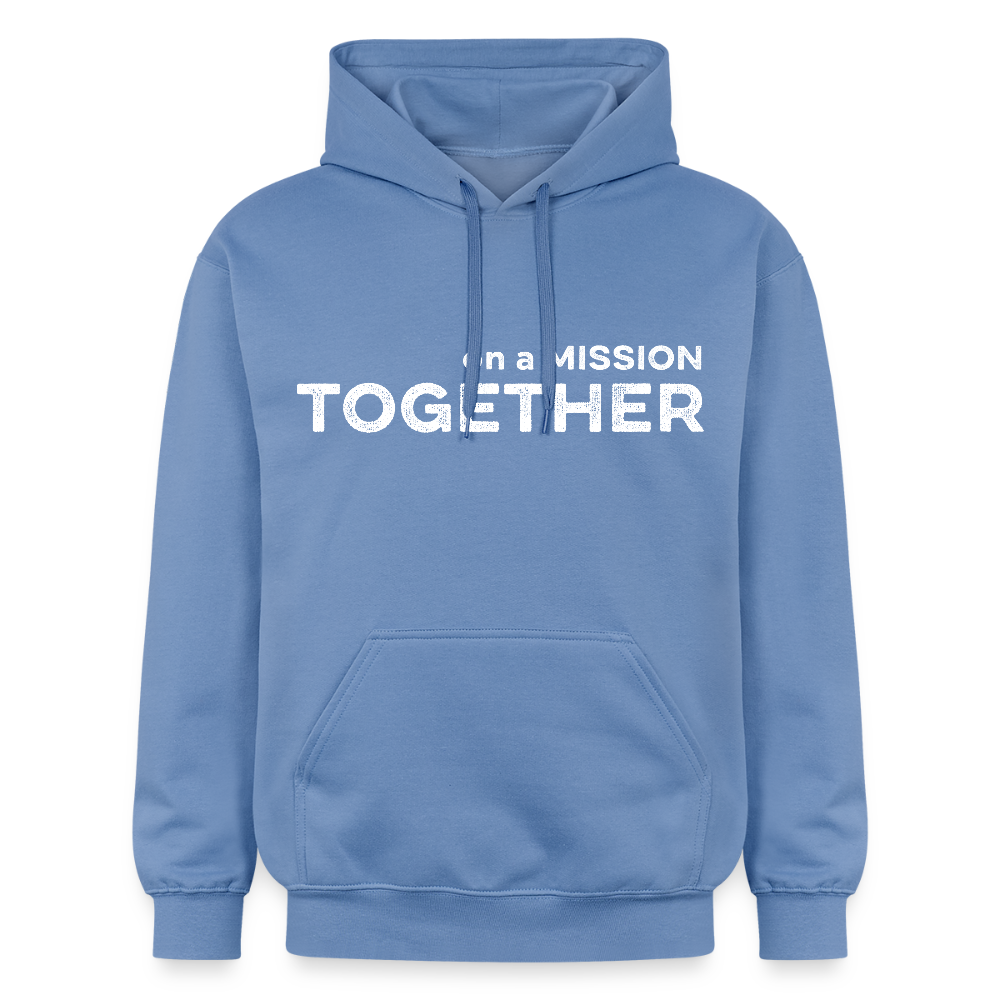 K9 Cozy-Hoodie "on a MISSION TOGETHER" - Carolina Blue
