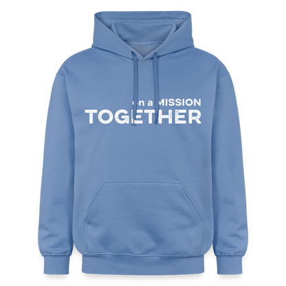 K9 Cozy-Hoodie "on a MISSION TOGETHER" - Carolina Blue
