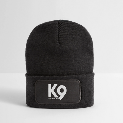 K9 Cozy-Beanie "Suchhund" - Dunkelgrau