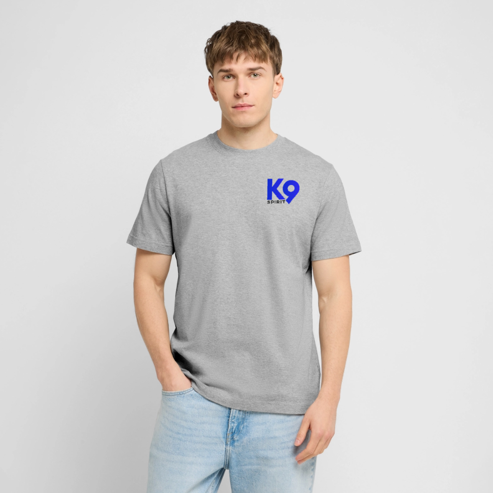 K9 Organic-Shirt "Suchhunde Grevenbroich" MEN edition - Grau meliert