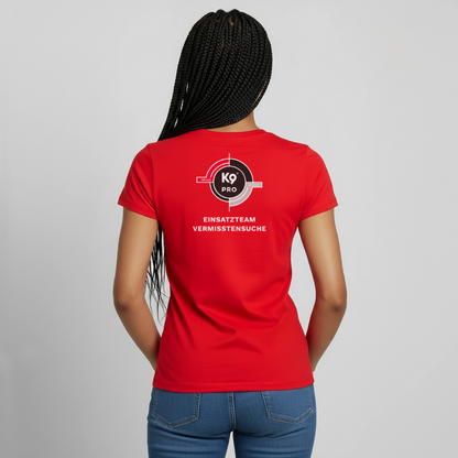 K9 PRO Premium-Shirt "K9 PRO Vermisstensuche" WOMEN edition - Rot