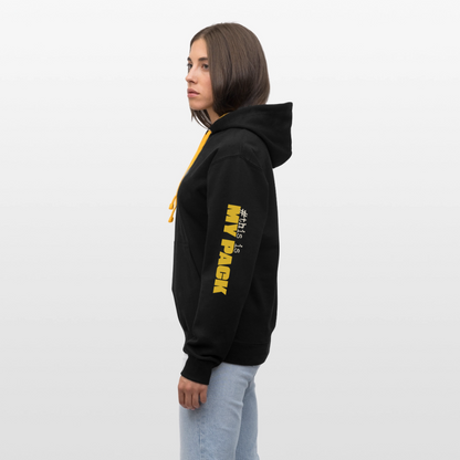MyPack Bicolor-Hoodie "#this is MY PACK" UNISEX edition - Schwarz/Gold