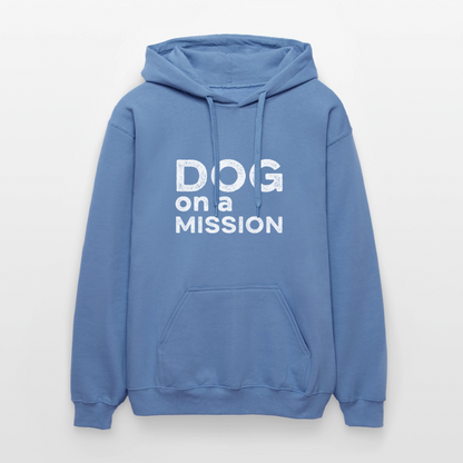 K9 Cozy-Hoodie "DOG on a MISSION" UNISEX edition - Carolina Blue