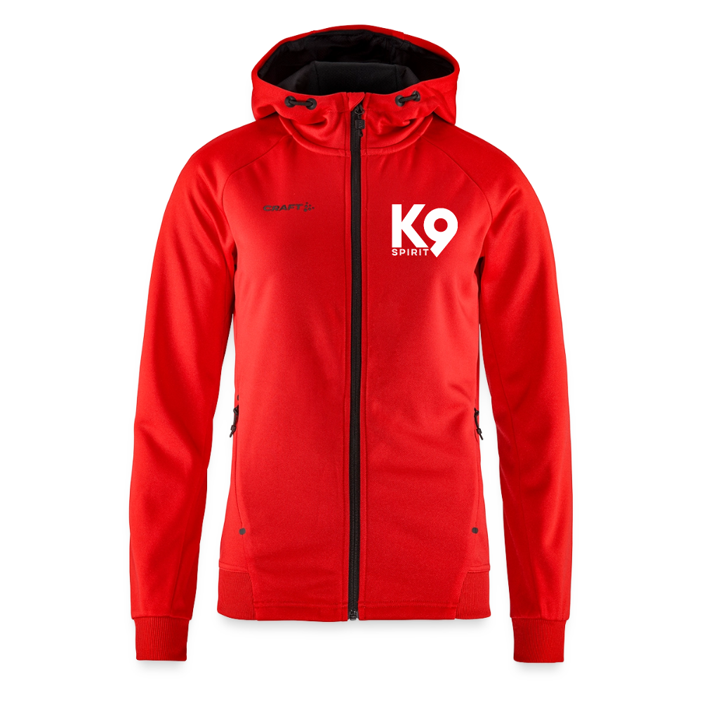 K9 Spirit PREMIUM Hoodie-Jacket "K9 SPIRIT" WOMEN edition - Rot