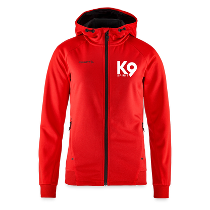 K9 Spirit PREMIUM Hoodie-Jacket "K9 SPIRIT" WOMEN edition - Rot