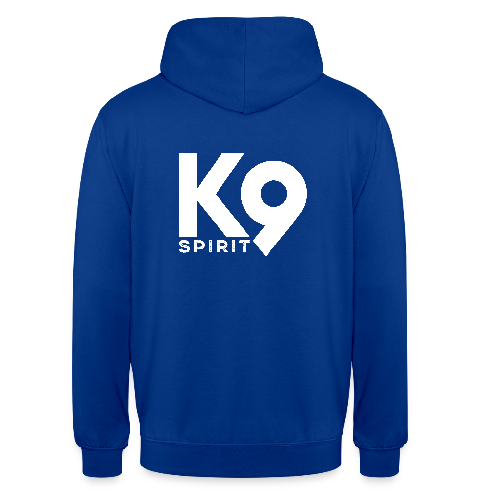 K9 Casual-Hoodie "DOG on a MISSION" - Royalblau