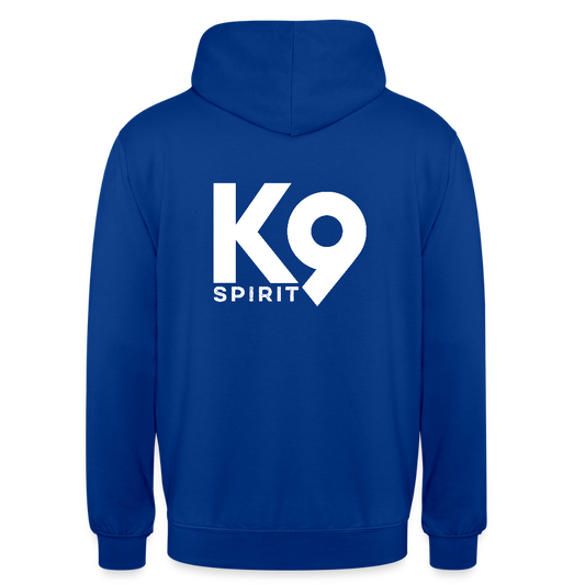 K9 Casual-Hoodie "DOG on a MISSION" - Royalblau