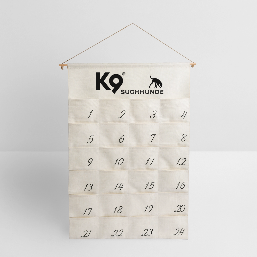 K9 Adventskalender „Suchhunde“ zum Selberbefüllen - Naturweiß