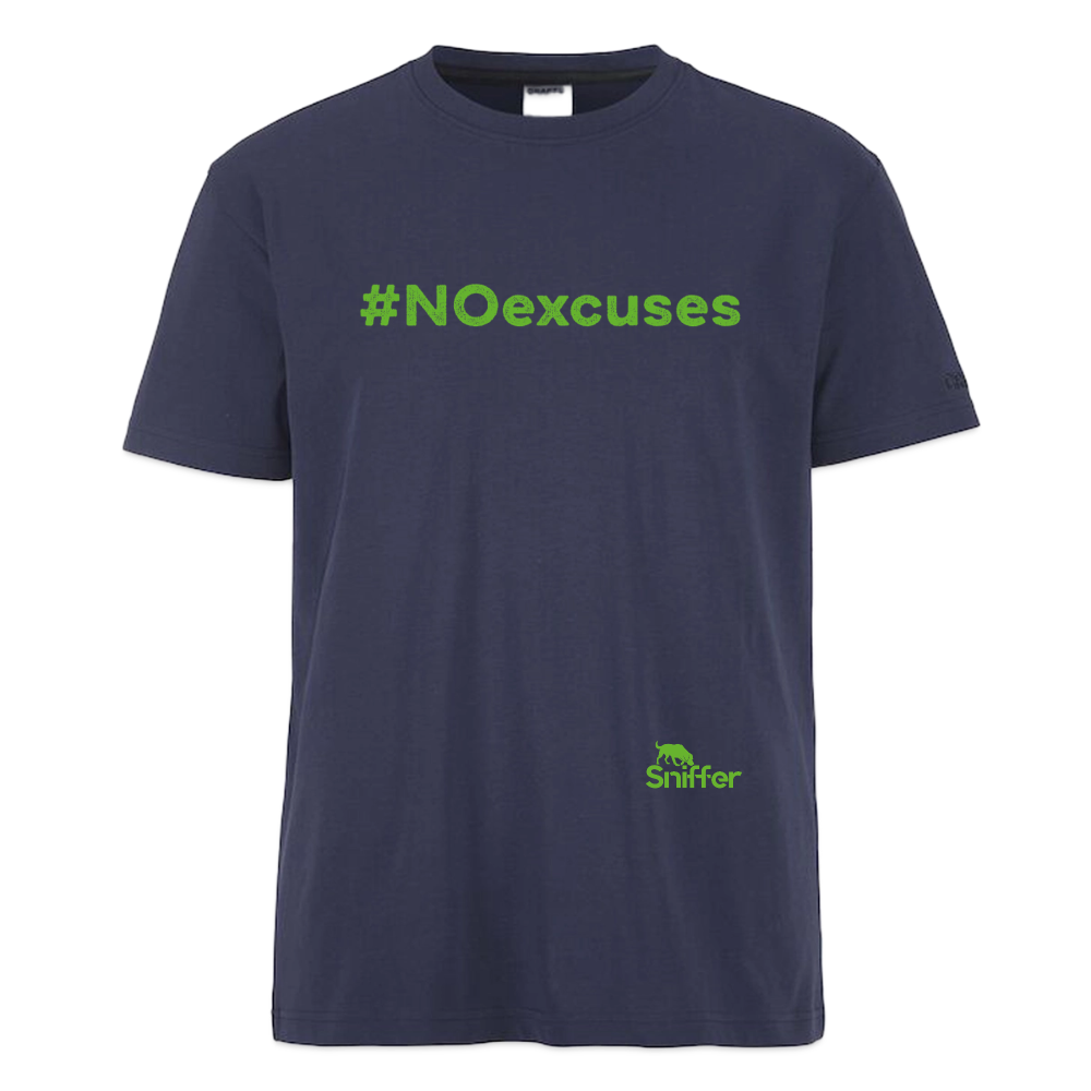 Sniffer CRAFT Style-Shirt "#NOexcuses" MEN edition - Dunkelnavy