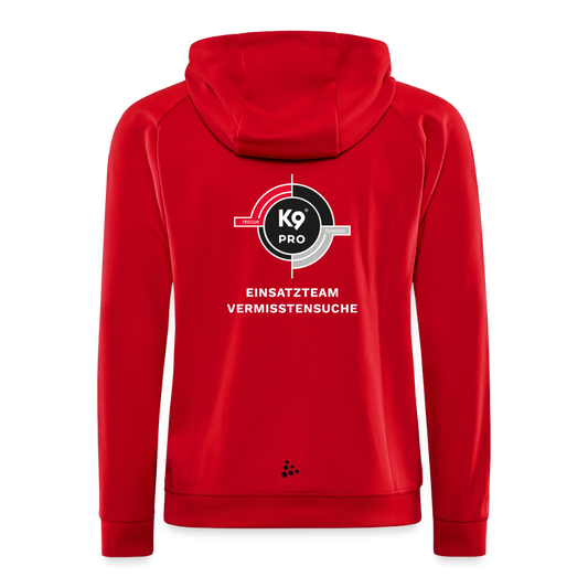 K9 PRO Sweatjacke "K9 PRO Vermisstensuche" MEN edition - Rot