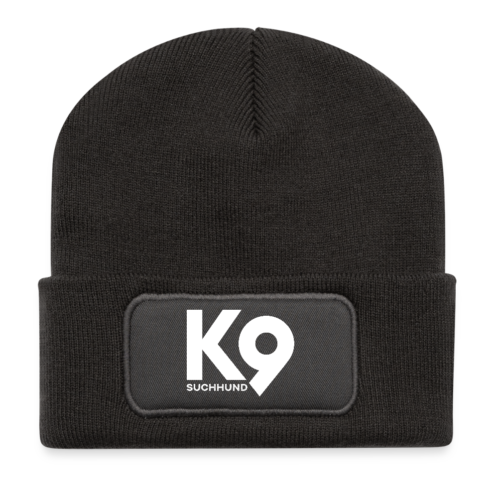 K9 Cozy-Beanie "Suchhund" - Dunkelgrau