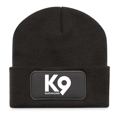 K9 Cozy-Beanie "Suchhund" - Dunkelgrau