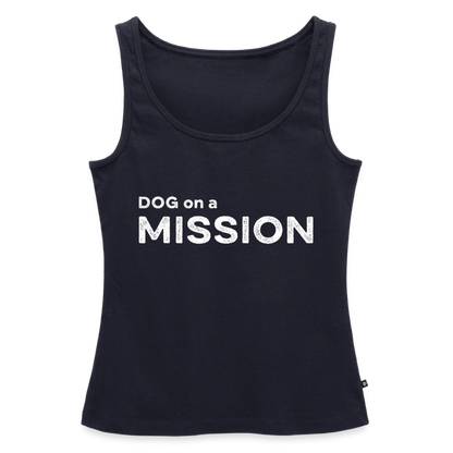K9 PREMIUM Tank-Top „DOG on a MISSION“ WOMEN edition - Navy