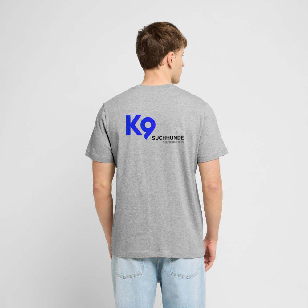 K9 Organic-Shirt "Suchhunde NIEDERRHEIN" MEN edition - Grau meliert
