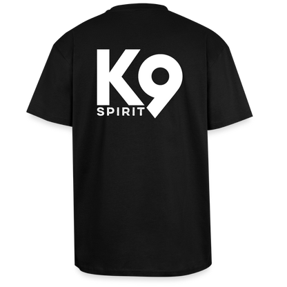 K9 HEAVY OVERSIZE Organic-Shirt "K9 SPIRIT" - Schwarz