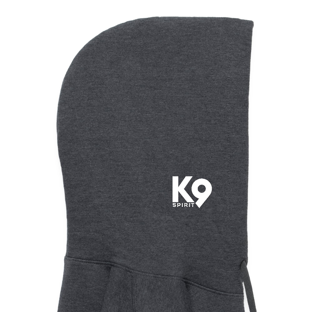 K9 Cozy-Hoodie "on a MISSION TOGETHER" - Dunkelgrau meliert