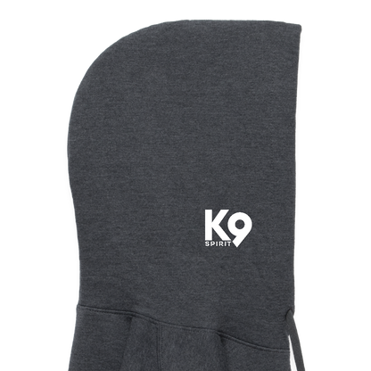 K9 Cozy-Hoodie "on a MISSION TOGETHER" - Dunkelgrau meliert